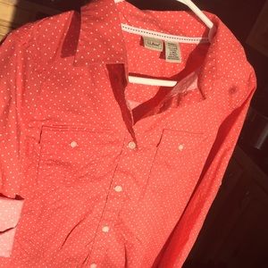 L.L Bean long sleeve button up!